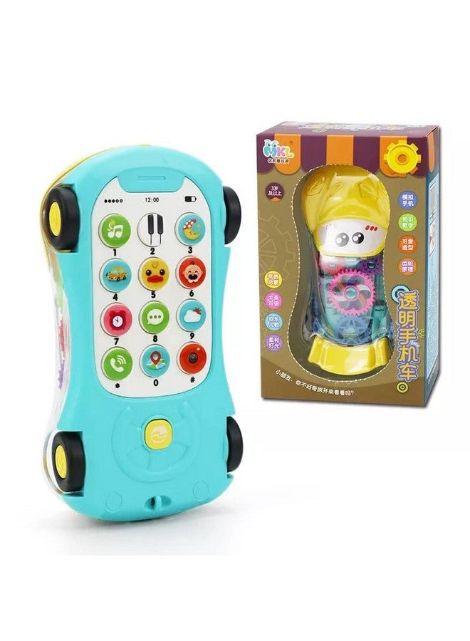 plutofit New Early Childhood Education Music Simulation Mini Transparent Mobile Phone Car Toy for Boy and Girl Gift - Image 5