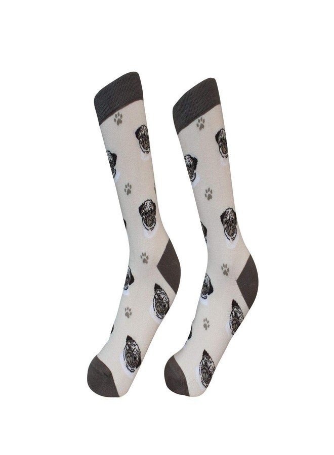 E&S Pets Tan Pug Dog Breed Socks Unisex Sock Daddy