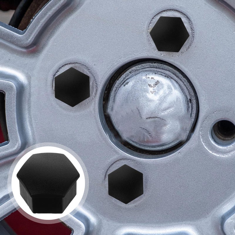 Matte Black Wheel Nut Covers 20pcs Set With Remover Tool Dust Proof Rust Resistant - Image 5