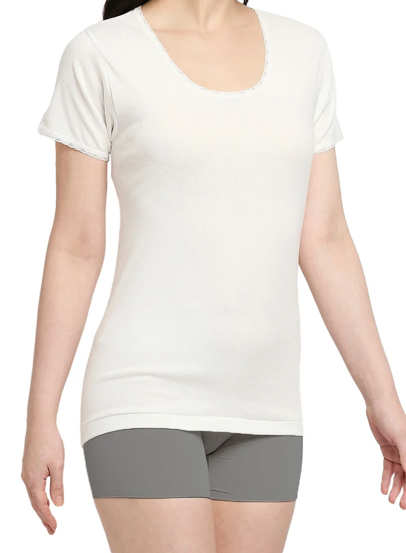 BYC GIRLS COTTON UNDERSHIRT - IVORY