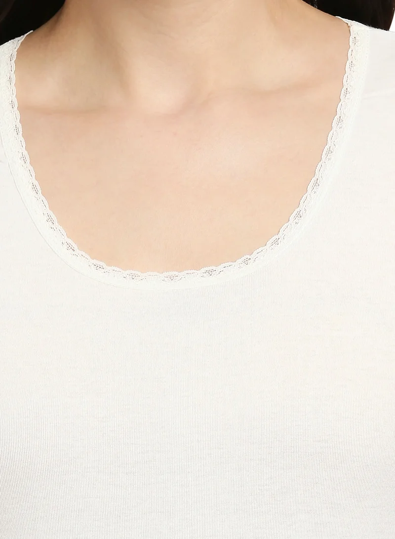 BYC GIRLS COTTON UNDERSHIRT - IVORY