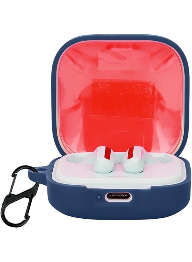 for Redmi Buds 6 ActiveCase Silicone ProtectiveCase for Redmi Buds 6 ActiveCase with Carabiner Keychain Anti-Lost (Blue)