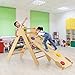 OLAKIDS Pikler Triangle Set 3 in 1 Climbing Toys for Toddlers Wood Montessori Baby Jungle Gym with Ramp Ladder Slide Kids Indoor Playground Activity Play Structure - Image 4