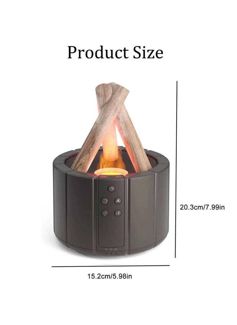 QiaoKai Bonfire Humidifier 250ML with Remote Control, Silent Flame Diffuser Aromatherapy Scented Oil Diffusers Timing With Bonfire Shape Warm Light And 7 Colorful Lights  - Image 5