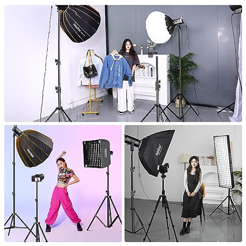soonpho Heavy Duty Light Stand 98ft 3m Photography Tripod Light Stand Metal Adjustable Spring Cushioned with Carry Bag 14 to 38 Universal Screw for Photography LED Video Light Ring Light Monolight - Image 3