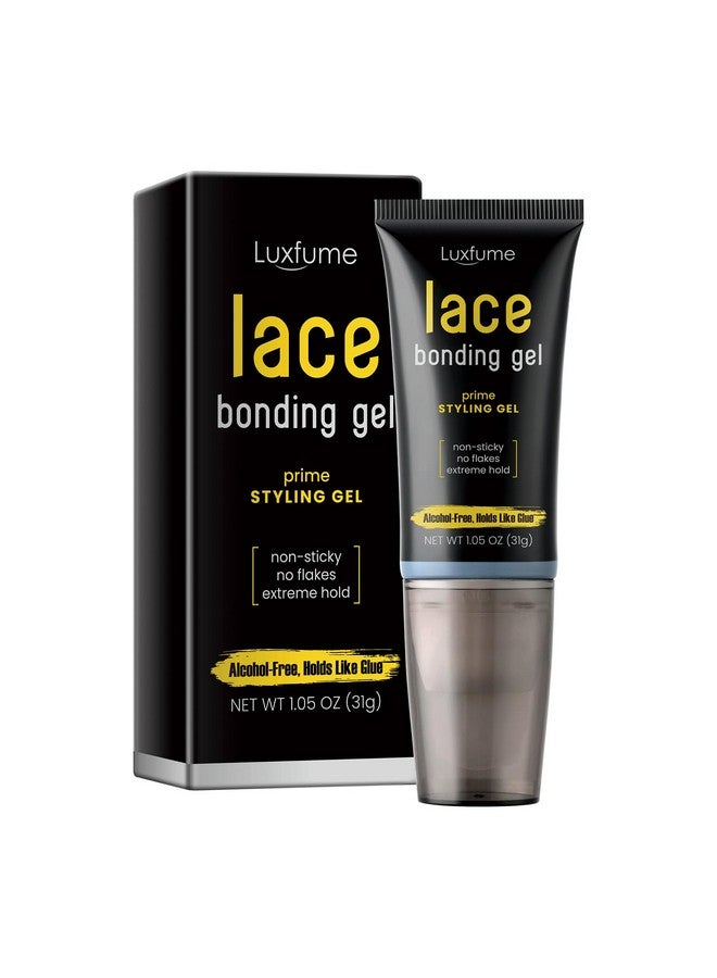 Luxfume Lace Bonding Gel,Wig Glue Lace Glue,New Brush Head Design,Invisible & Skin-Friendly Formula,Bold Hold Lace Glue for Wigs,Temporary Daily Hold for Lace Front Wigs and Hair,for Women & Men - Image 1