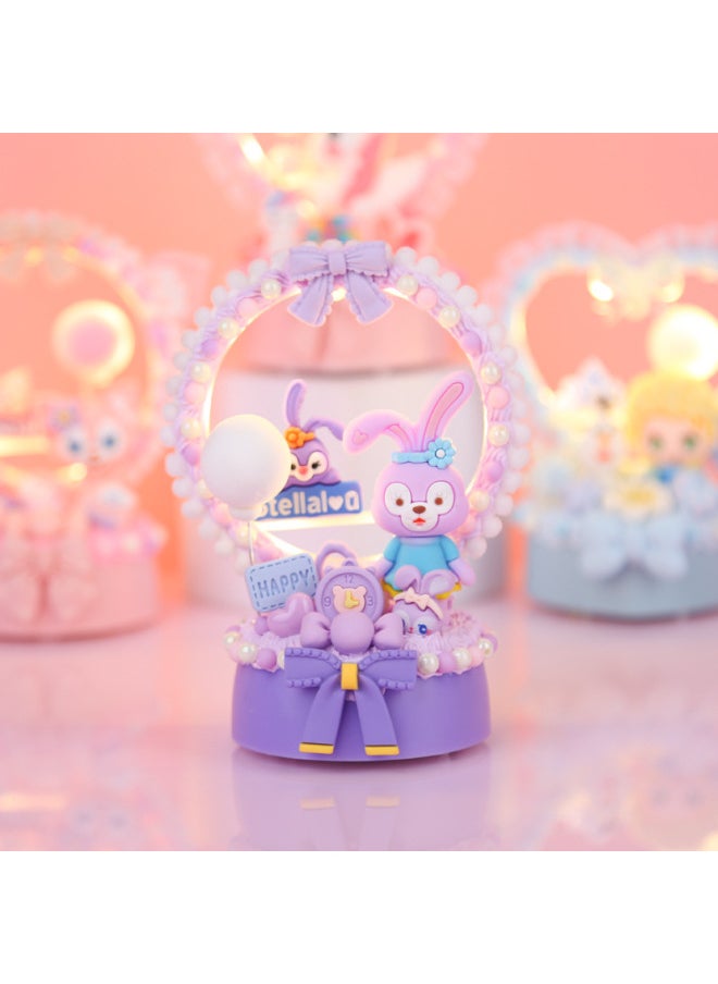 null - Moe Zhiyuan DIY Warm Lamp Night Light Cream Glue Handmade Toy Material Bag-Specifications:Magic Paradise Mushroom Rabbit - Image 1