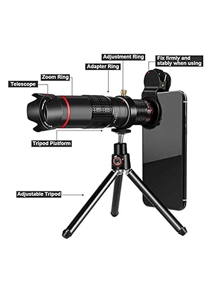 erorex Cell Phone Camera Smartphone 4K HD 22X Telephoto Lens Kit Clip on Tripod for iPhone Samsung  - Image 3