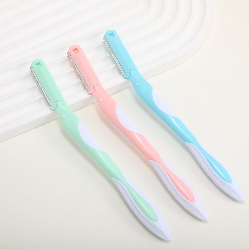 3PCS eyebrow trimming knife combination suit shaving knife shaving knife eyebrow trimming makeup suit beauty tools manufacturers portable - Image 3