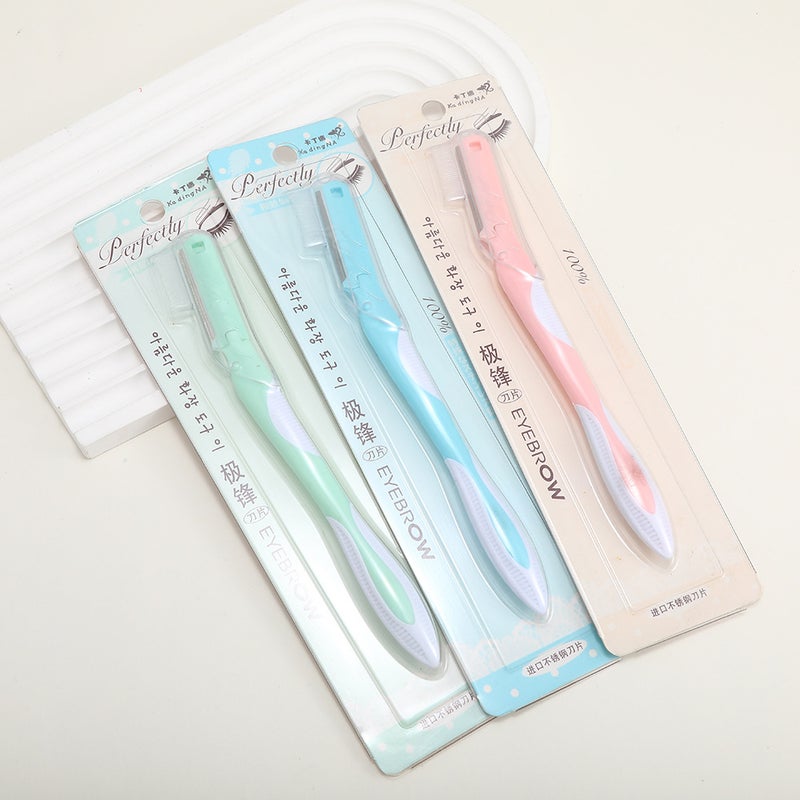 3PCS eyebrow trimming knife combination suit shaving knife shaving knife eyebrow trimming makeup suit beauty tools manufacturers portable - Image 4