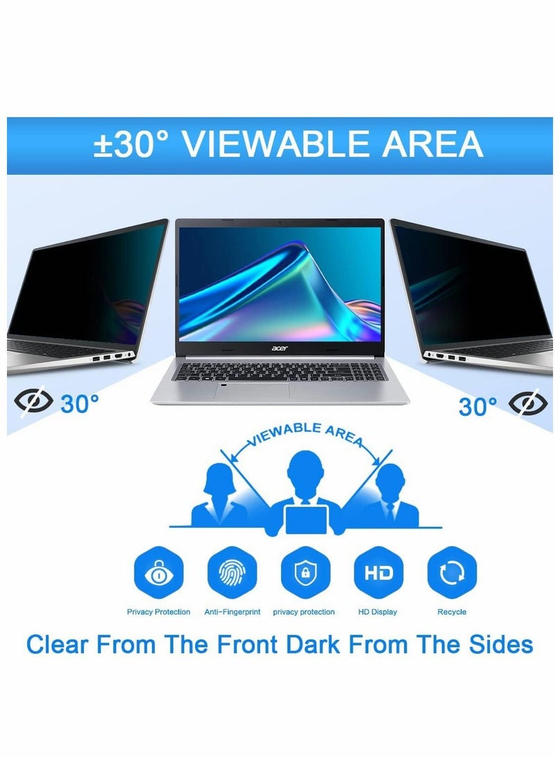Y&D 14" Laptop Privacy Screen Protector Compatible with HP/Dell/Asus/Acer/Sony/Samsung/Lenovo/Toshiba,16:9 Aspect Ratio Protector, Anti Blue Light Filter - Image 3