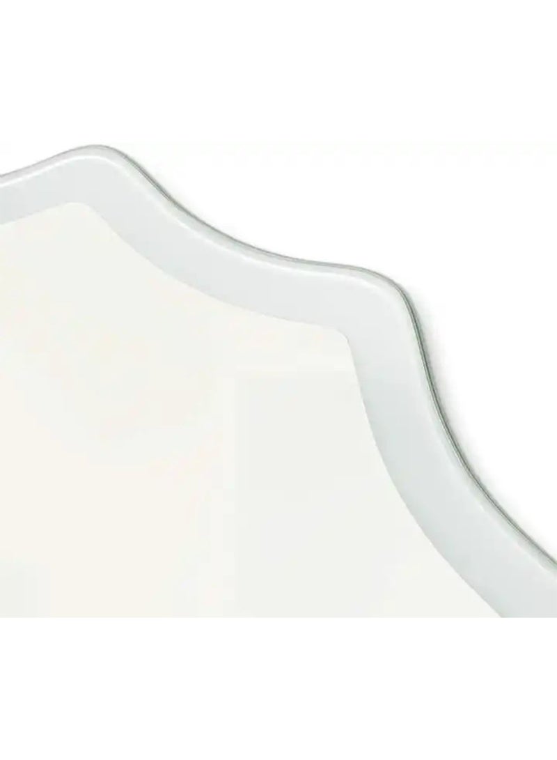 NAFEH LED Round Bathroom Mirror Lighted Makeup Vanity Mirror With Lights Flower Wall Mounted Mirror Dimmable and changing lights - Image 4