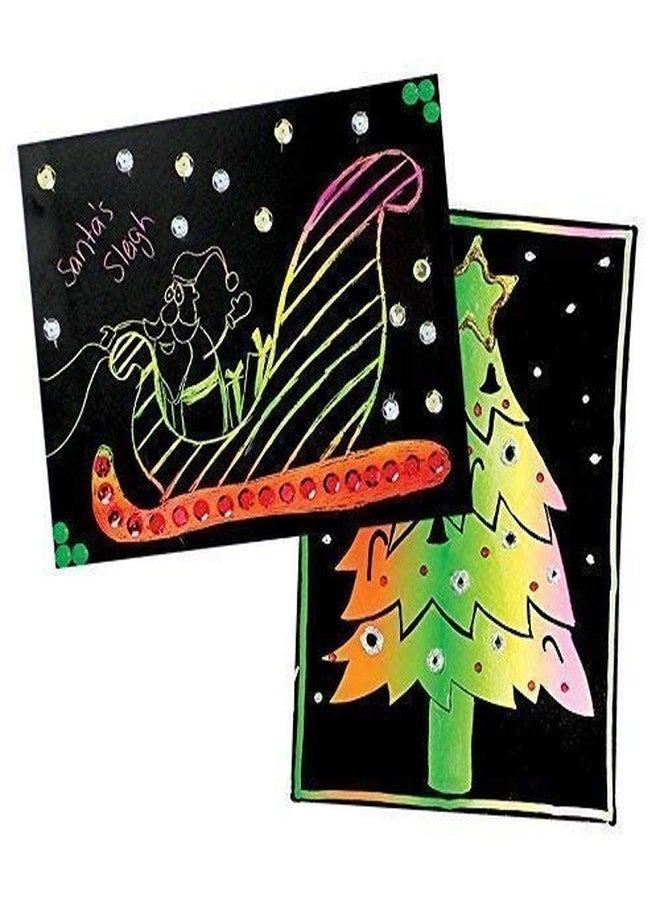 SEVEN HORSE TECH Creative Unique Rainbow Magic Colorful Art Scribble Black Drawing Scratch Book For Kids Adults Return Birthday Gits With Stick (A4 Size, 10 Pages),1 Count - Image 5