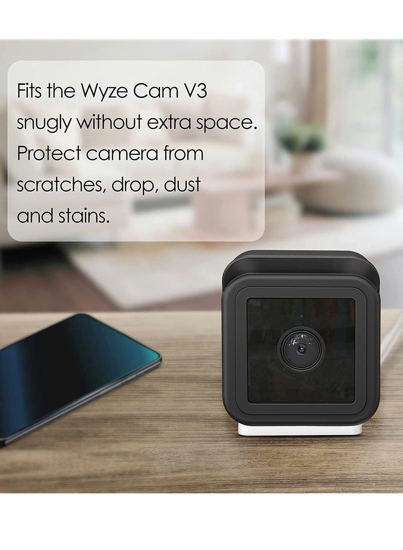 Excefore Silicone Skins, for Wyze Cam V3 ONLY - Weatherproof Camouflaged Protective Cover Housing Case Indoor Outdoor for Wyze Cam V3 Home Security Camera - Image 2