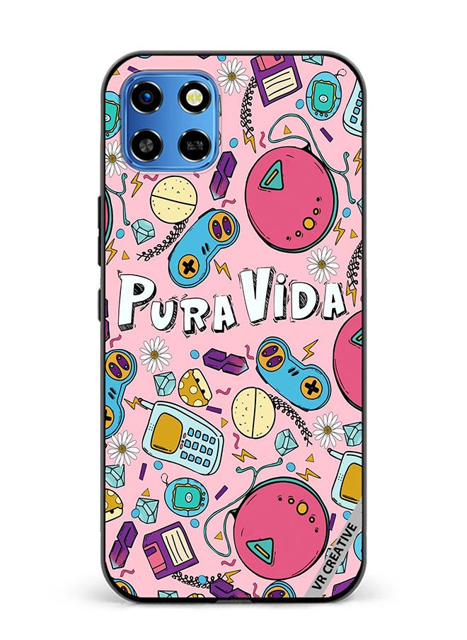 VR CREATIVE Protective Case Cover For Infinix Smart 6 HD Pop Art Design Multicolour  - Image 1