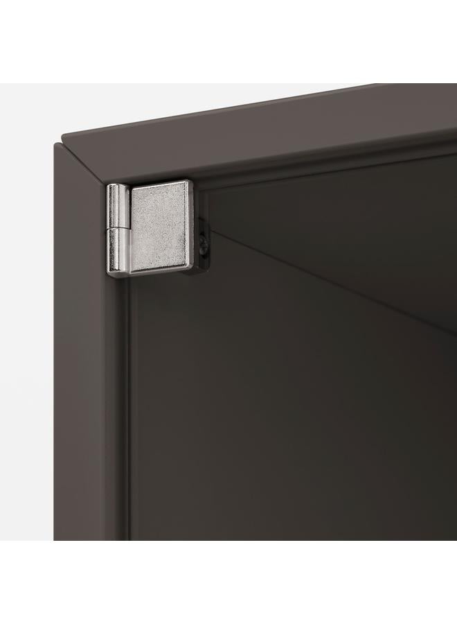 Zaboon Wall Cabinet With Glass Door, Dark Grey, 35X35X35 Cm - Image 4