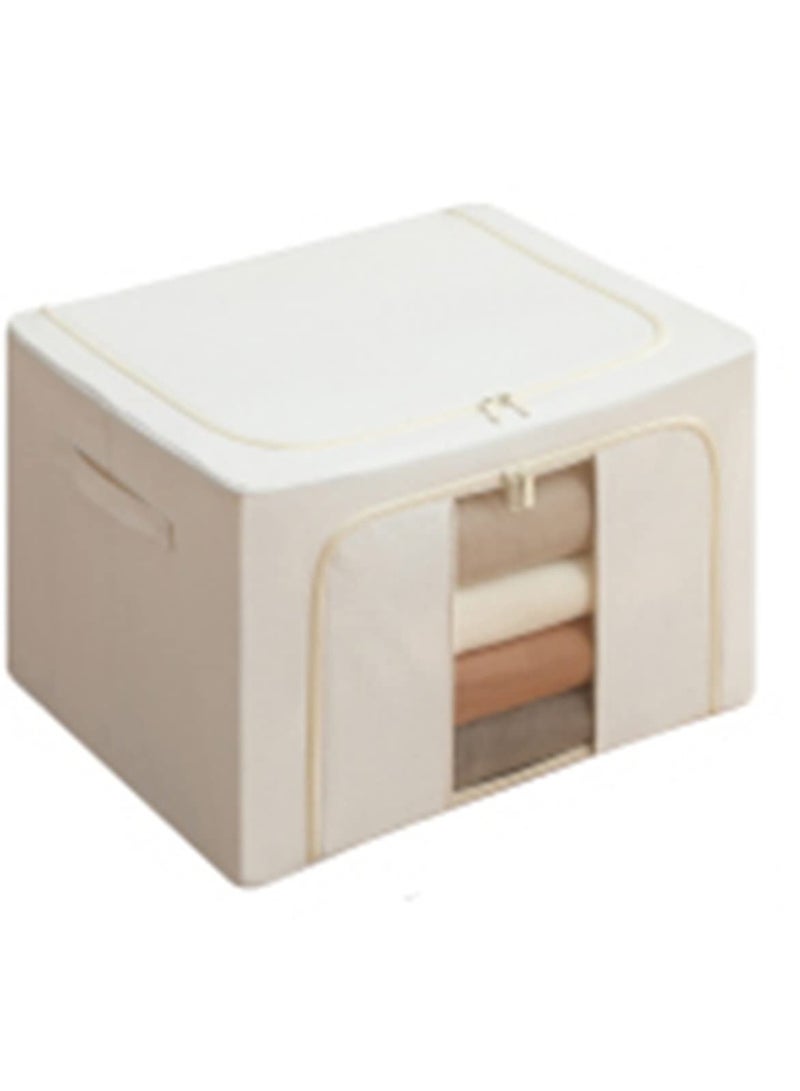 eBasket Storage bag with metal legs Storage bag with a capacity of 100 liters for storing all clothes blankets and furnishings Made of high quality materials to ensure the longest possible use (white)  - Image 2