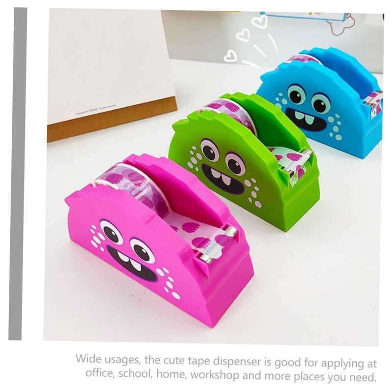 Cartoon Monster Tape Dispenser Small Tape Cutter For Home Office Desk Organization School And Craft Projects Durable Material - Image 4