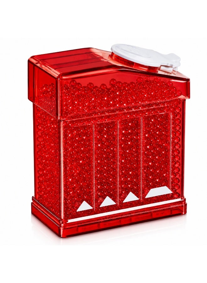 Kidzilla, Gel Blaster Beads 60000PCS – 7 Water Gel Balls for Splatter Ball Gun, Non-Toxic Refill Ammo in Storage Bottle, Red, 8mm - Image 2