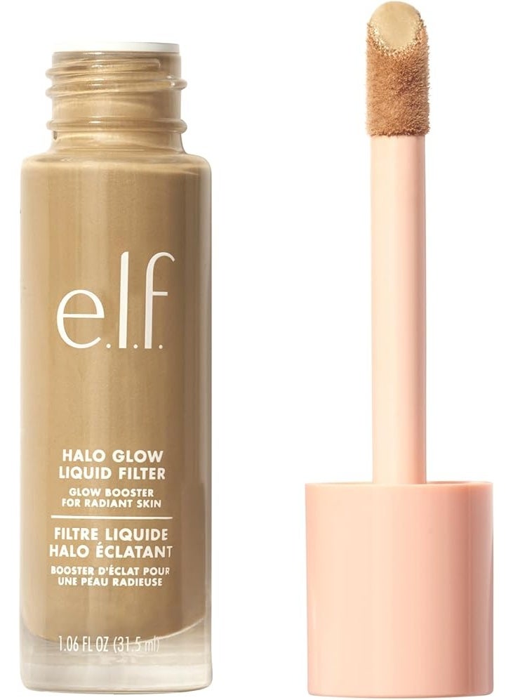 elf e.l.f. Halo Glow Liquid Filter, Complexion Booster for a Radiant, Soft Focused Look, with Hyaluronic Acid, Vegan & Cruelty Free, 3.5 Medium, 31.5 ml