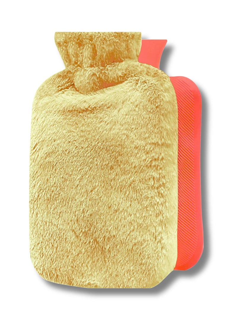 Mini Hot Rubber Water Bag with Protection Cloth Cover - packaging may vary - Image 1