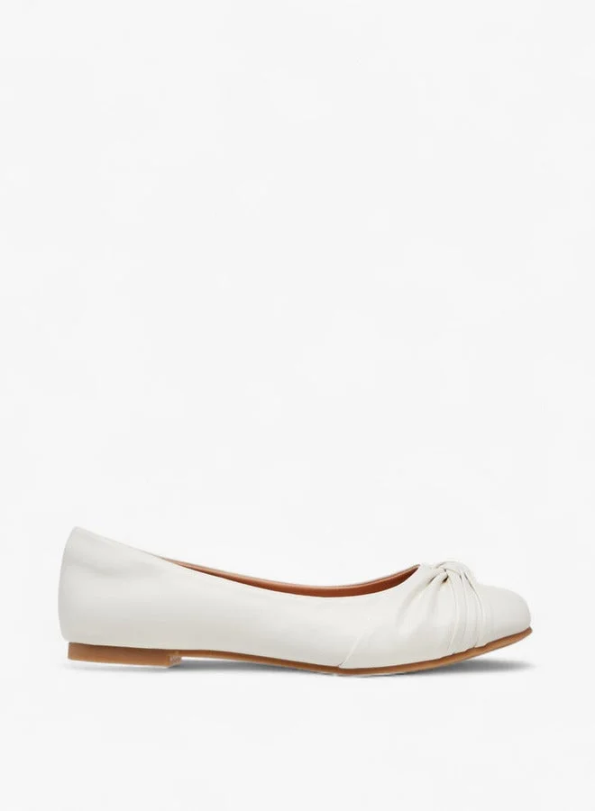 Little Missy Knot Accent Slip-On Ballerina Shoes