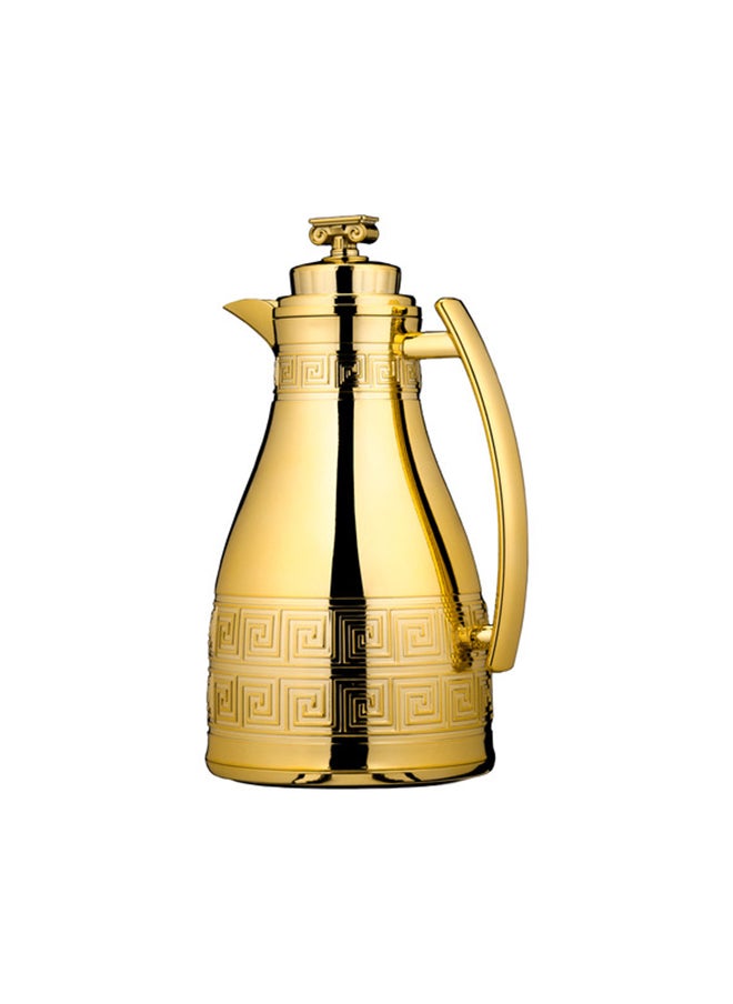 Alsaif Al Saif Ratel 2 Pieces Coffee And Tea Vacuum Flask Set, Size: 1.0/0.7 Liter, Color: Gold  - Image 2