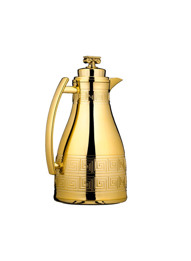 Alsaif Al Saif Ratel 2 Pieces Coffee And Tea Vacuum Flask Set, Size: 1.0/0.7 Liter, Color: Gold  - Image 3