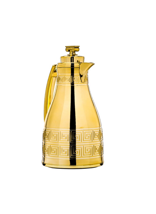 Alsaif Al Saif Ratel 2 Pieces Coffee And Tea Vacuum Flask Set, Size: 1.0/0.7 Liter, Color: Gold  - Image 4
