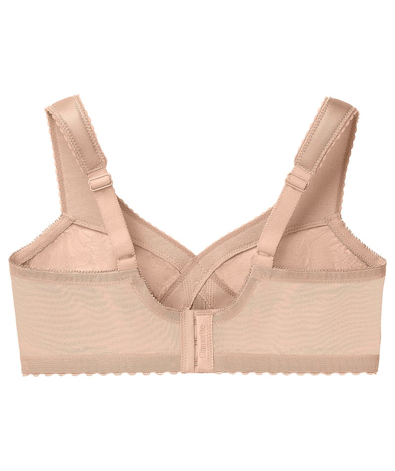 Glamorise Full Figure Plus Size MagicLift Original Support Bra Wirefree #1000 Blush - Image 5