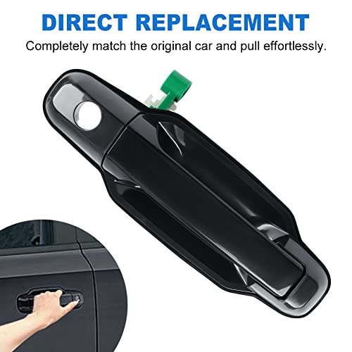JDMON Front Rear Left & Right Exterior Door Handles Replacement for Kia Sorento 2003 2004 2005 2006 2007 2008 2009 Replaces 82650-3E000 82660-3E000 82660-3E000 83660-3E000 Black 4Pcs - Image 5