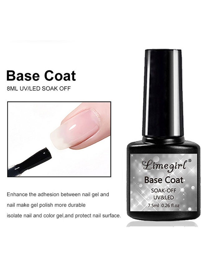 LIMEGIRL Base Coat - Gel nail polish long lasting nail polish for glamorous nails nail polish base gel  - Image 3