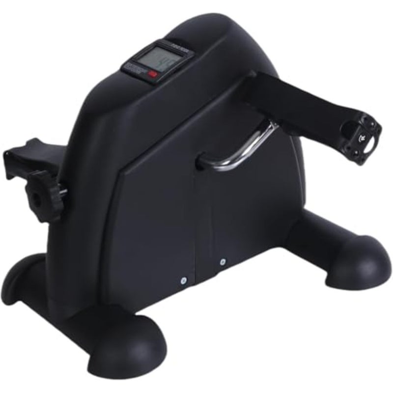 Under desk bike pedal exerciser for home office use, alloy steel construction, black finish, compact foldable design with digital monitor for real-time workout tracking - Image 5