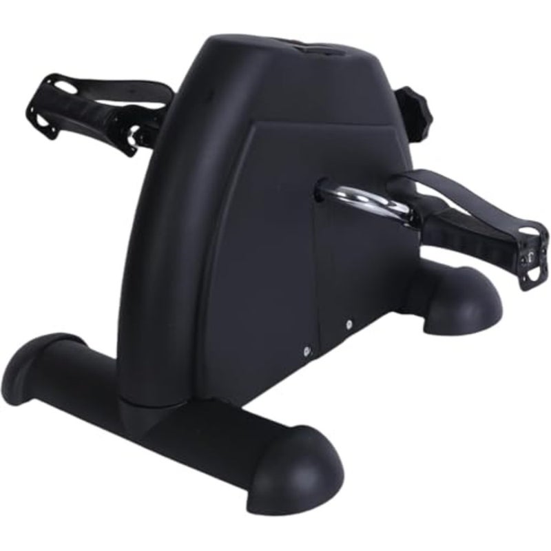 Under desk bike pedal exerciser for home office use, alloy steel construction, black finish, compact foldable design with digital monitor for real-time workout tracking - Image 2