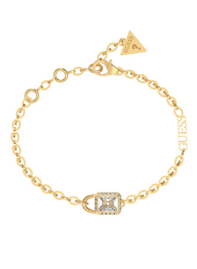 GUESS Clear Padlock Bracelet