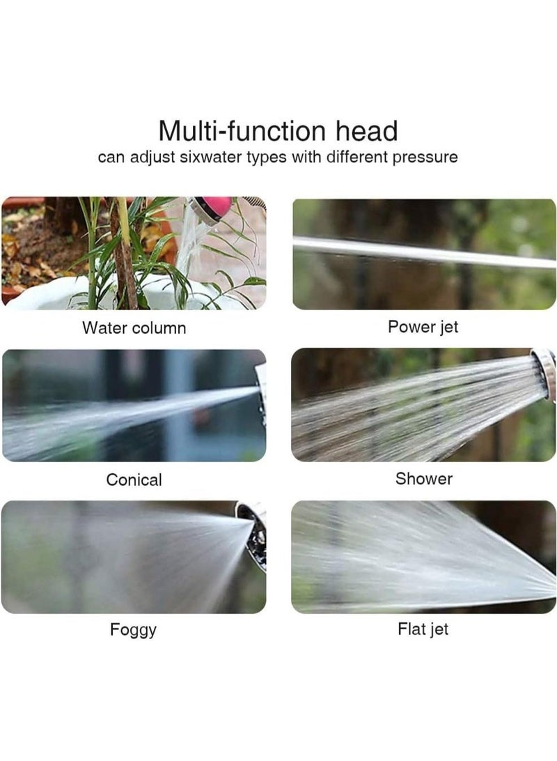 WALALLA Retractable Garden Hose Reel Convenient 15m Portable Hose with 6-Function Spray Nozzle for Versatile Watering, Cleaning, and More,Light Green - Image 5