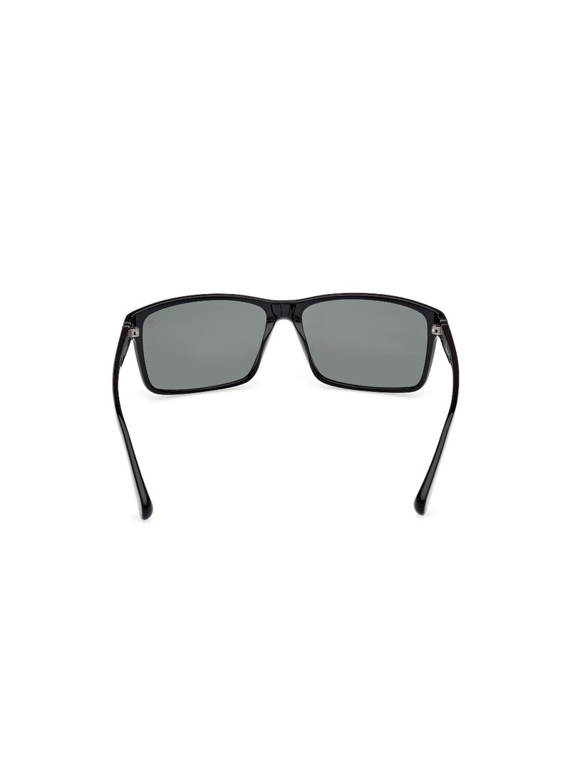 Timberland TIMBERLAND FULL RIM POLARIZED RECTANGULAR MALE ACETATE SUNGLASSES TB0003220D64  - Image 5