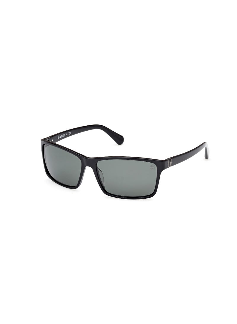 Timberland TIMBERLAND FULL RIM POLARIZED RECTANGULAR MALE ACETATE SUNGLASSES TB0003220D64  - Image 1