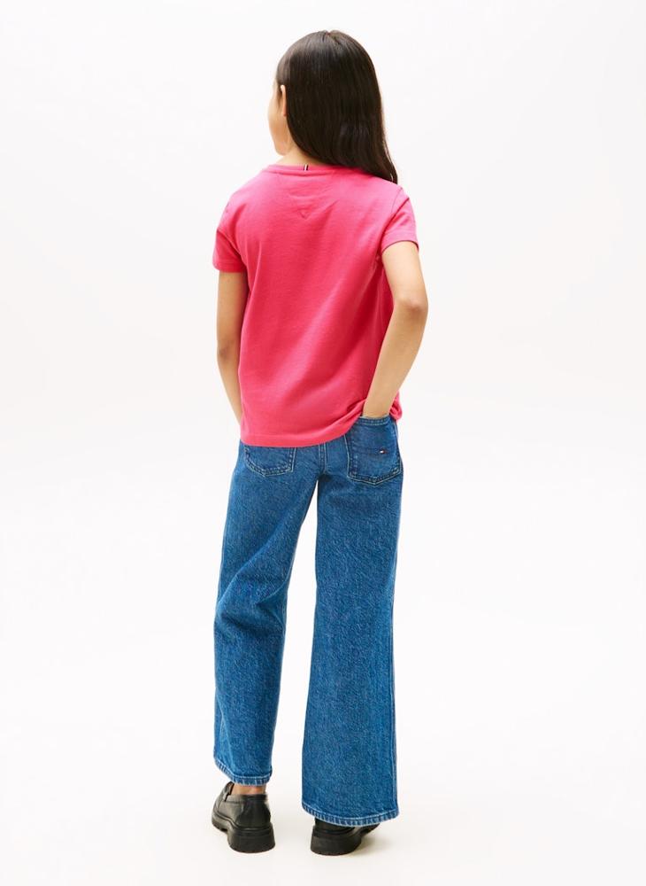 TOMMY HILFIGER Kids Flag Crew Neck T-Shirt - Image 2