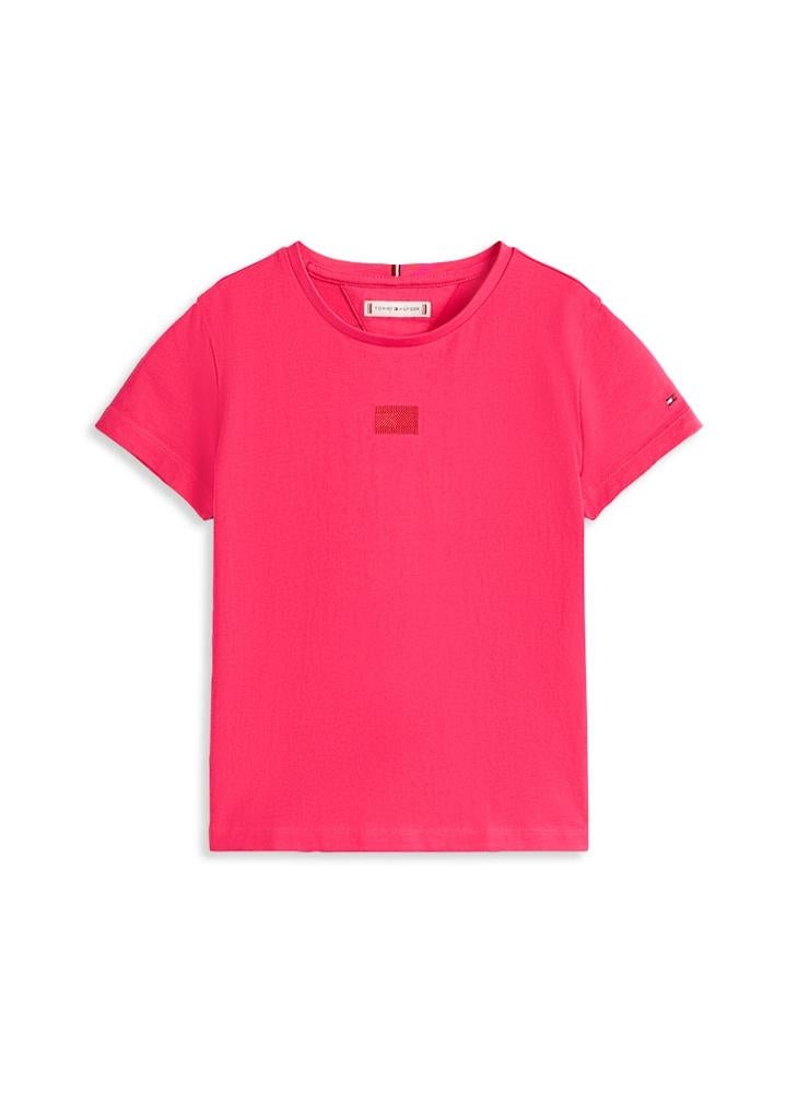 TOMMY HILFIGER Kids Flag Crew Neck T-Shirt - Image 4