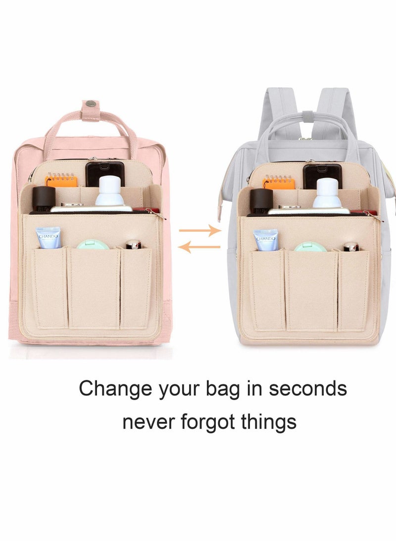 SYOSI Large Capacity Felt Bag Mid-Pack Travel Backpack Liner Bag Backpack Storage Bag Backpack Accessories - Image 5