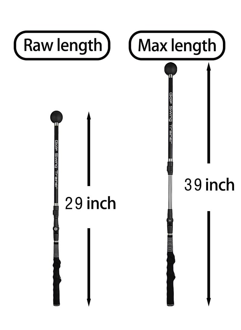 Excefore - Golf Swing Trainer aid, Golf Training aid to Improve Hinge, Forearm Rotation, Shoulder turna and Grip.Portable Collapsible Swing Trainer Equipped with Golf Grip Trainer, for Improved Rhythm - Image 1