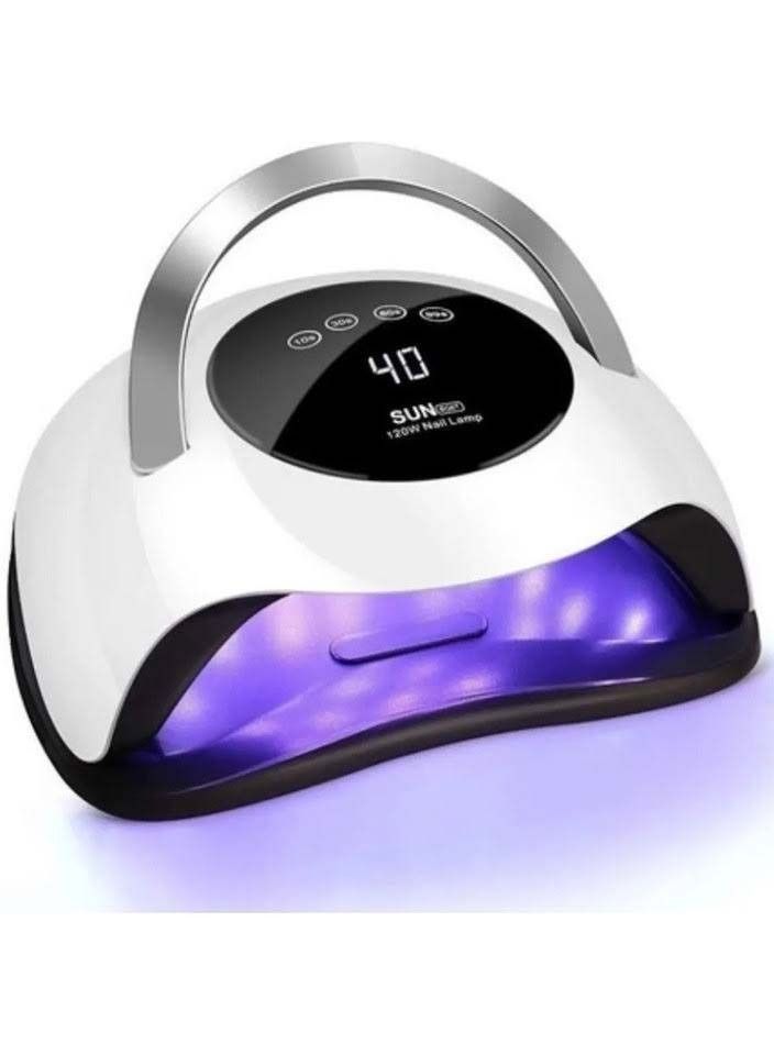 Sun 120W UV LED Nail Lamp For Drying Gel Nail Dryer LCD Display High Powder Auto Sensing Lamp - Image 2