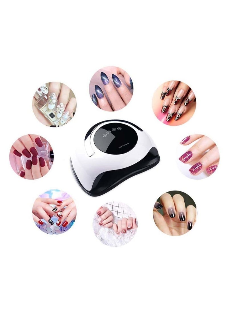Sun 120W UV LED Nail Lamp For Drying Gel Nail Dryer LCD Display High Powder Auto Sensing Lamp - Image 3