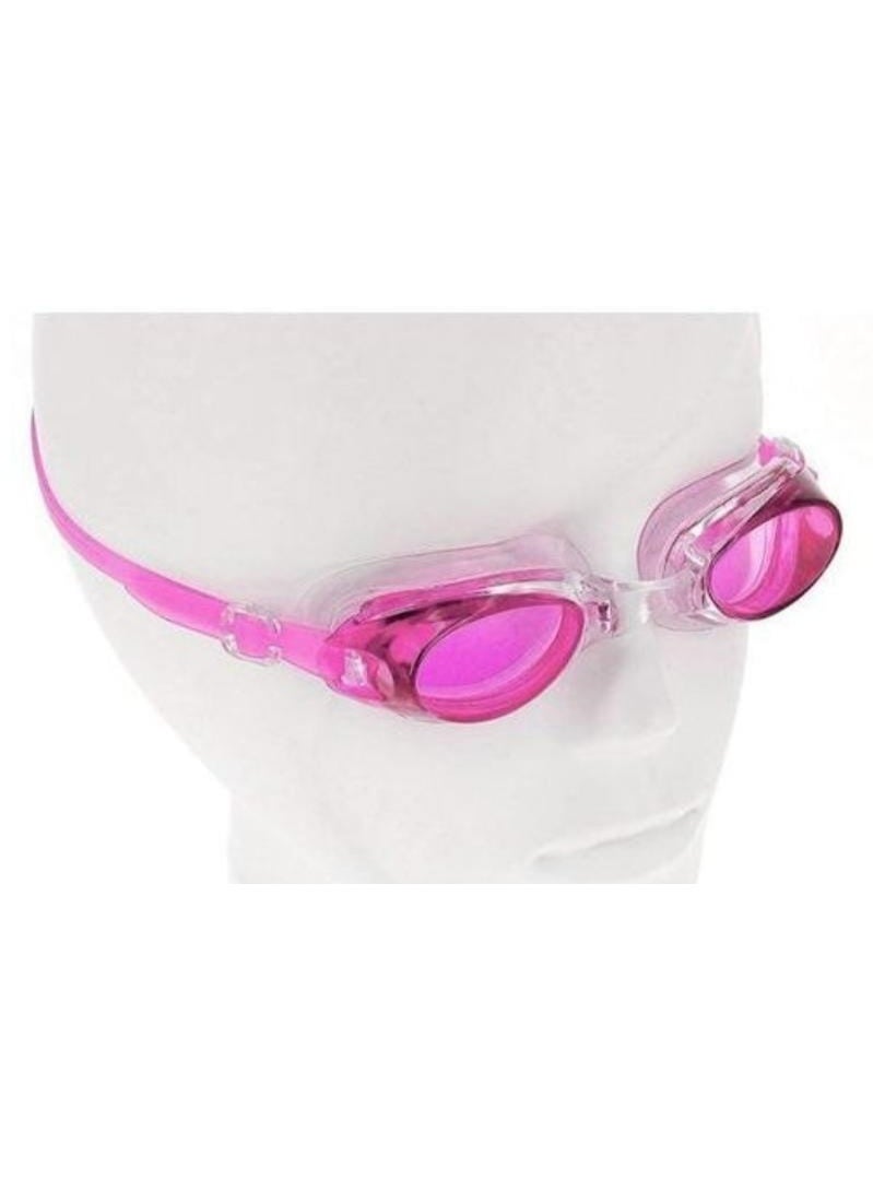 Generic Anti-fog Swimming Goggles with Earplugs, Pink  - Image 2