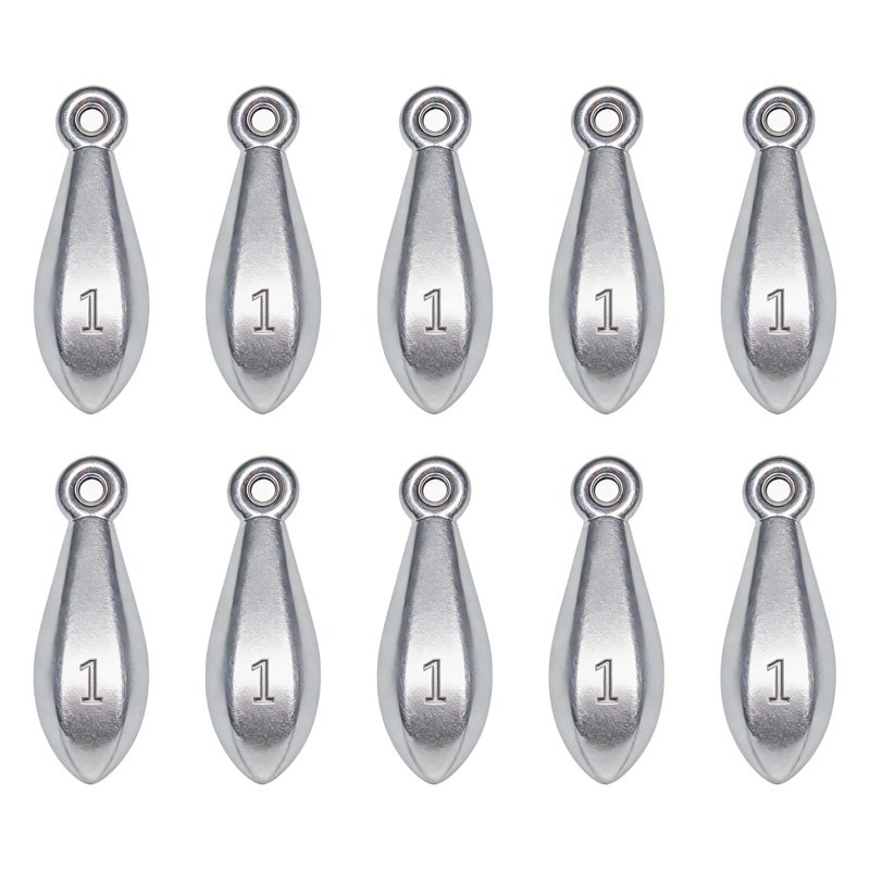 TKHDBF Fishing Weights Sinkers Bank Sinkers Bullet Weights for Surf Fishing Pier Bank Fishing Saltwater Fishing Gear 1oz to 8oz - Image 2