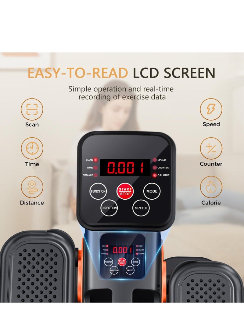 WALALLA Under Desk Elliptical, Elliptical Leg Exerciser for Seniors, Home Portable Elliptical with Remote Control and 5 Adjustable Speeds, Electric Seated Pedal Exerciser - Image 4