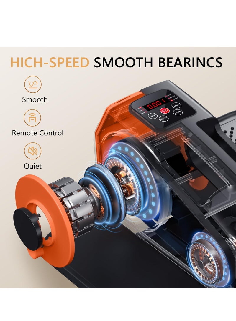 WALALLA Under Desk Elliptical, Elliptical Leg Exerciser for Seniors, Home Portable Elliptical with Remote Control and 5 Adjustable Speeds, Electric Seated Pedal Exerciser - Image 3