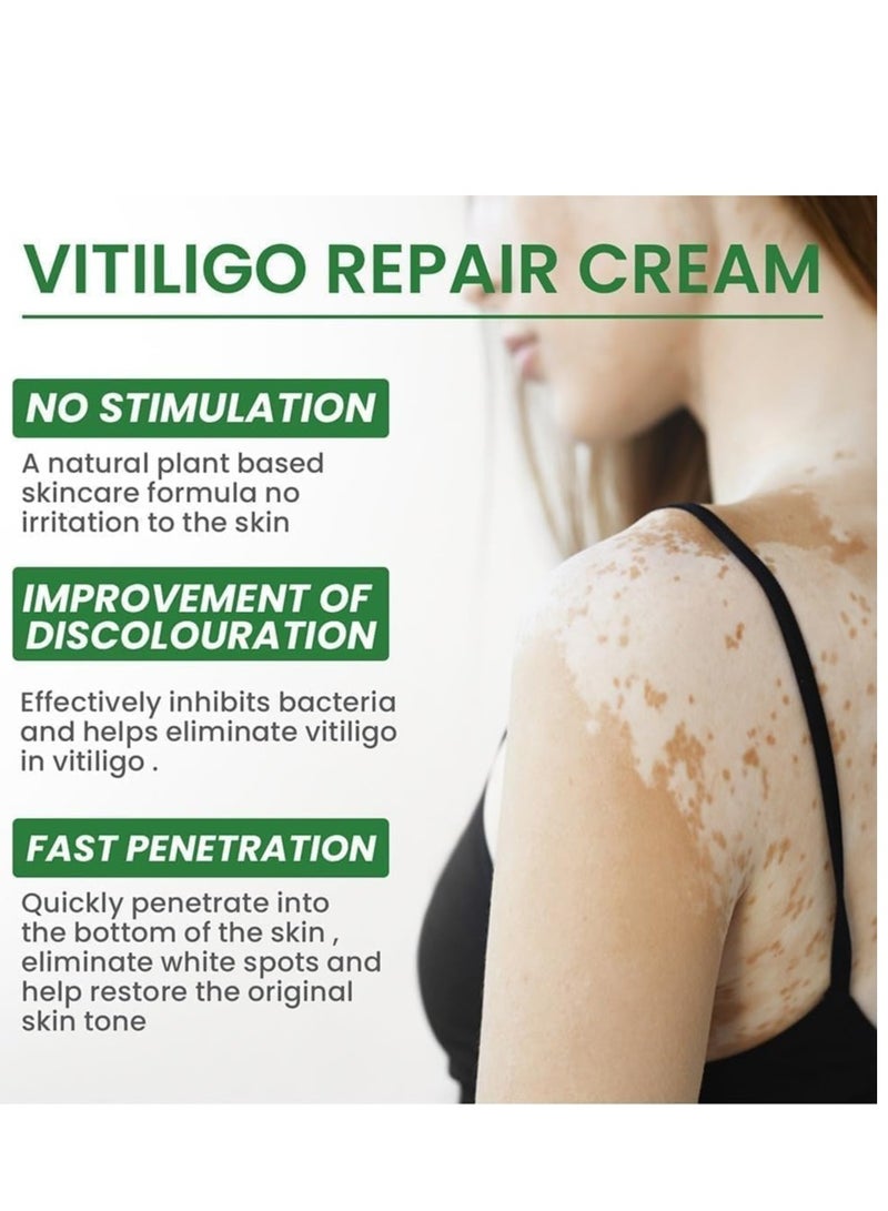 EELHOE Vitiligo Repair and Revitalizing Cream, Vitiligo Treatment Soothing Cream, Vitiligo Treatment Cream, Effectively Improve Skin Pigmentation and Lighten Vitiligo, Reduce White Spots 15g - Image 5