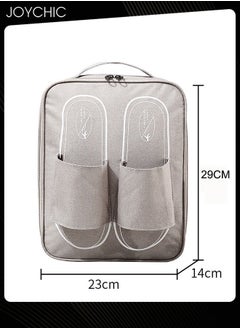 Joychic Business Travel Trip Shoe Storage Packing Organizer Waterproof and Moisture-proof  Portable Shoe Bag Large Capacity Shoe Bag with Handle for Men and Women Grey  - Image 5